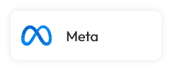 Meta advertising platform logo button