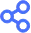 Connected nodes icon representing network or sharing