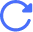 Refresh arrow icon representing reload or update