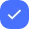 checkmark tick icon indicating confirmation, success, or completed action