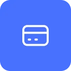 Credit card icon representing online payments and secure transactions