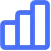Analytics growth chart icon representing performance and progress
