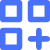 Grid plus icon representing add options, expand features, or modular functionality