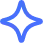 Blue sparkle star icon representing highlight or feature